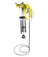 Standard Memorial Wind Chime - with Silk Flowers