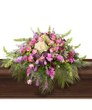 Peaceful Purple - Casket Spray